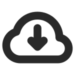 Cloud Download SVG Icon